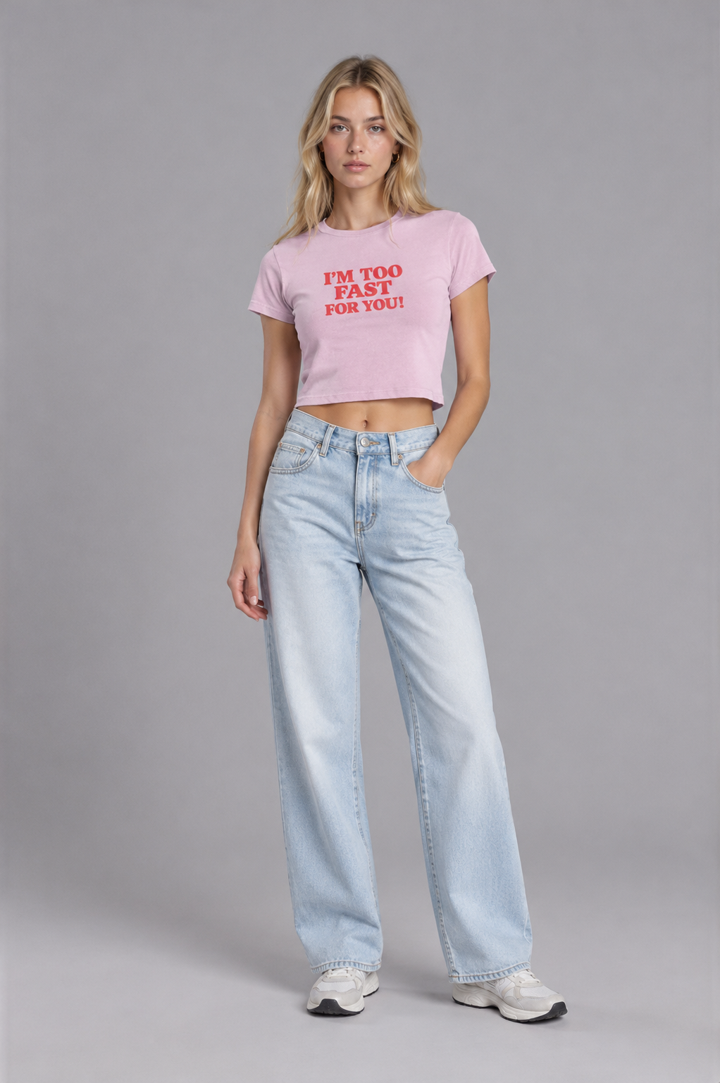 VENTORE "I'm Too Fast For You!" Women's Baby Tee