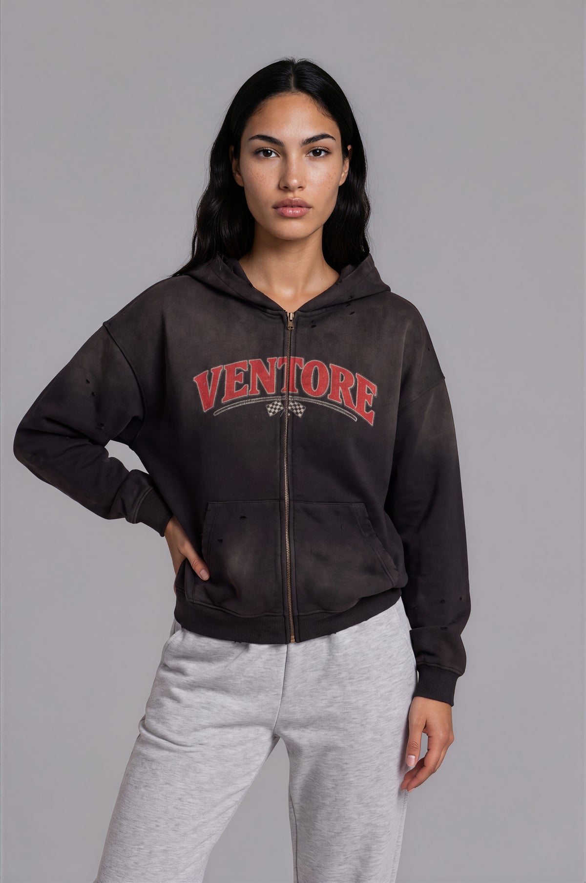 VENTORE "Little Racers" Oversized Heavyweight Hoodie