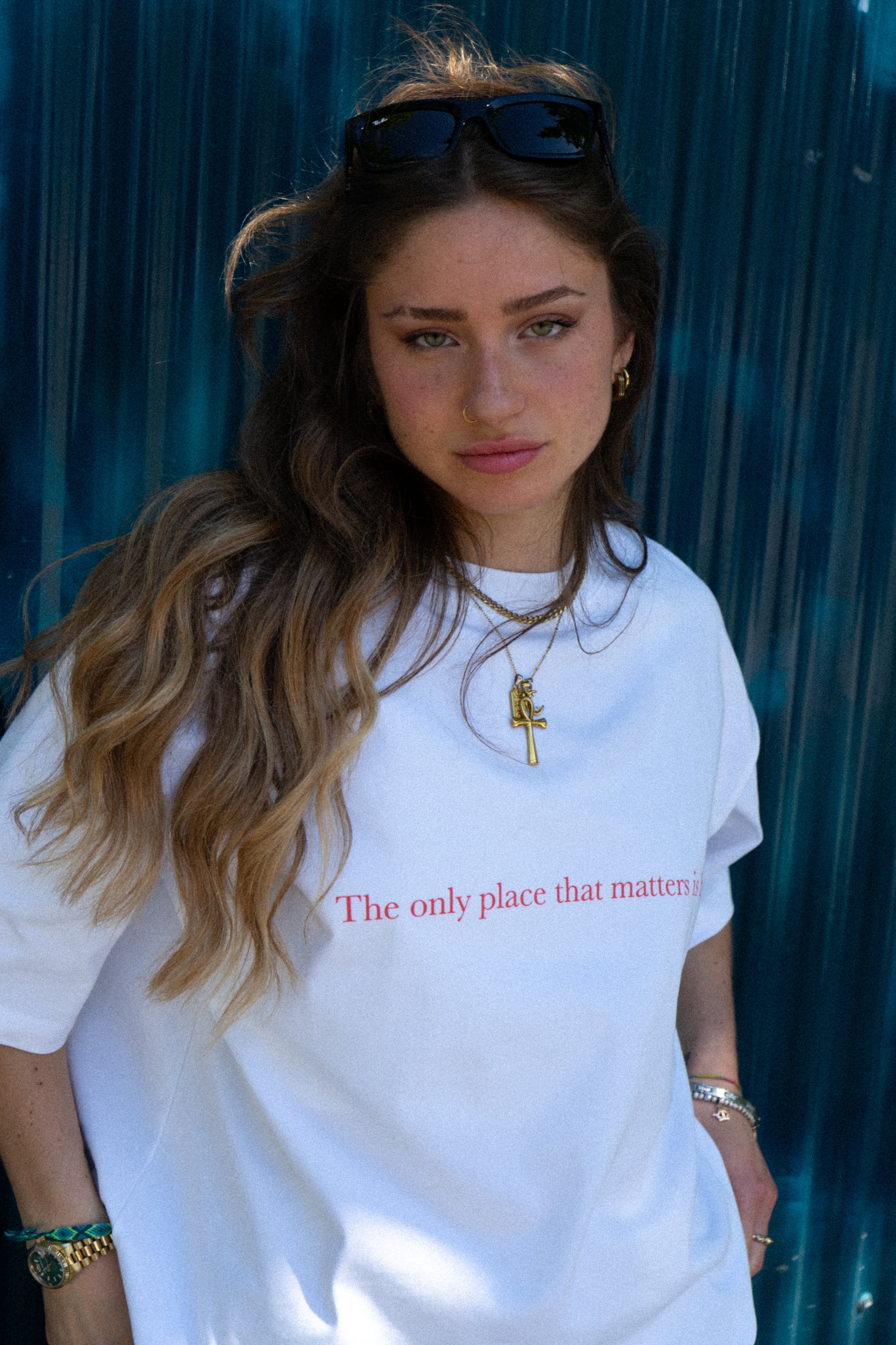 Camiseta Blanca "The Only Place"
